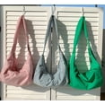 thumbnail image 4 of LHSHID Dumpling Bag Nylon Crossbody Bag for Women Men Hobo Sling Bag Purse Fashion Crescent Shoulder Bag, 4 of 5