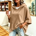 thumbnail image 5 of Xdegoge Womens Short Sleeve Hoodies Casual Loose Fit Lightweight Drawstring Sweatshirts Comfy Basic Tunic Fall Summer Pullover Tops, 5 of 6