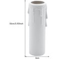 thumbnail image 2 of 10 Pcs Vintage Candle Drips Plastic Covers 30 * 100mm Tubes Chandelier Socket Covers Chandelier Wall Light Pendant Decorationfor Most Thermoplastic La, 2 of 5