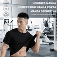 thumbnail image 5 of Playera Licra  Bloosom Deportiva Compresión Correr Manga Corta Gym Negro XL, 5 of 5