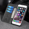 thumbnail image 4 of FOR IPHONE 8 / 7 / 6 LUXURY GENTLEMAN MAGNETIC FLIP LEATHER WALLET CASE LUXMO No, 4 of 9