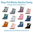 thumbnail image 5 of JAN & JUL Baby Girls Winter Boots with Fur Lining (Pink Rainbow, Size: Large Toddler), 5 of 7