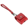 thumbnail image 3 of Anti‑Lost Leather Keychain Headphone Cases Earphone Bag Charging Case for IOS Earbuds 1/2Red, 3 of 15