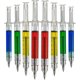thumbnail image 1 of Bolígrafos de jeringa – (paquete de 24) divertido bolígrafo retráctil multicolor para enfermeras, suministros escolares para estudiantes de enfermería, cumpleaños, calcetines y regalos de fiesta., 1 of 5