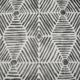 thumbnail image 4 of Bath Bliss Abstract Design PEVA Shower Curtain in Black & White, 4 of 4