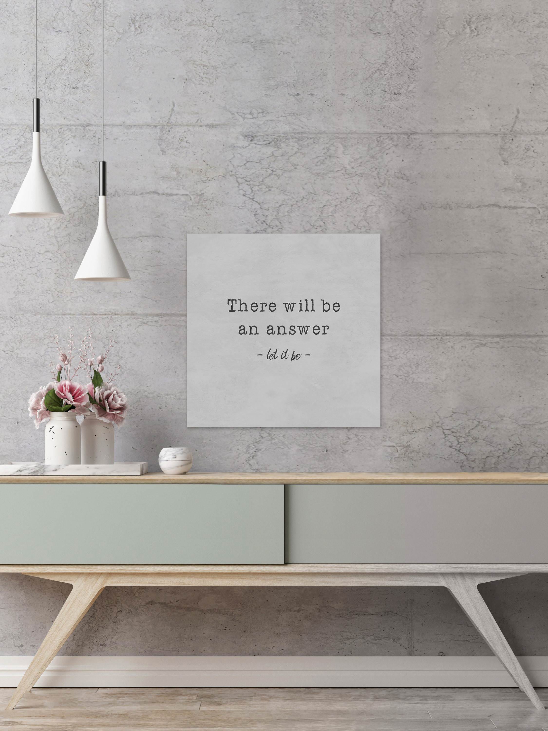 Let It Be III Painting Print on Wrapped Canvas