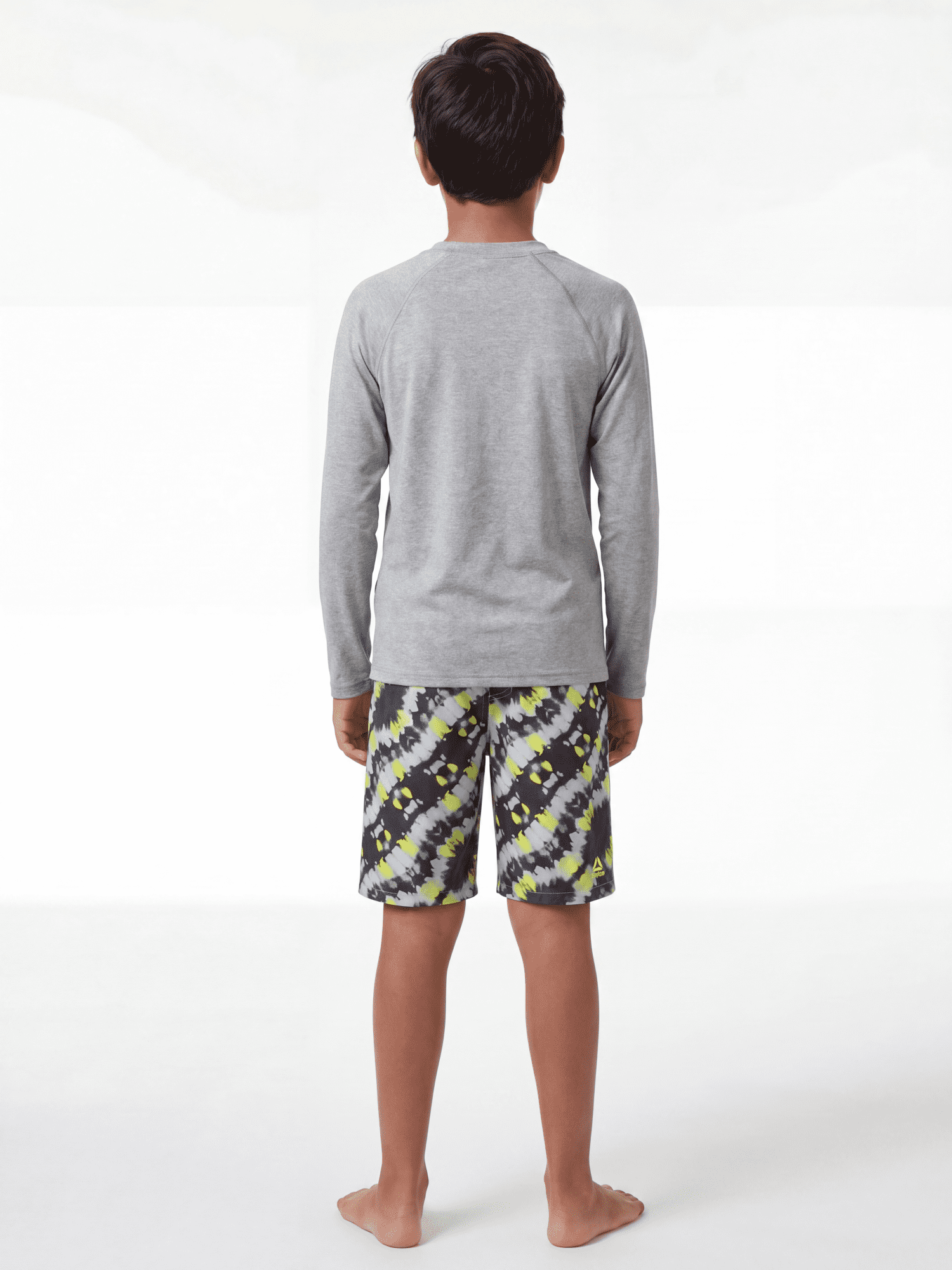 Reebok Boys Long Sleeve Rashguard with UPF 50+ Protection, Sizes 4-18