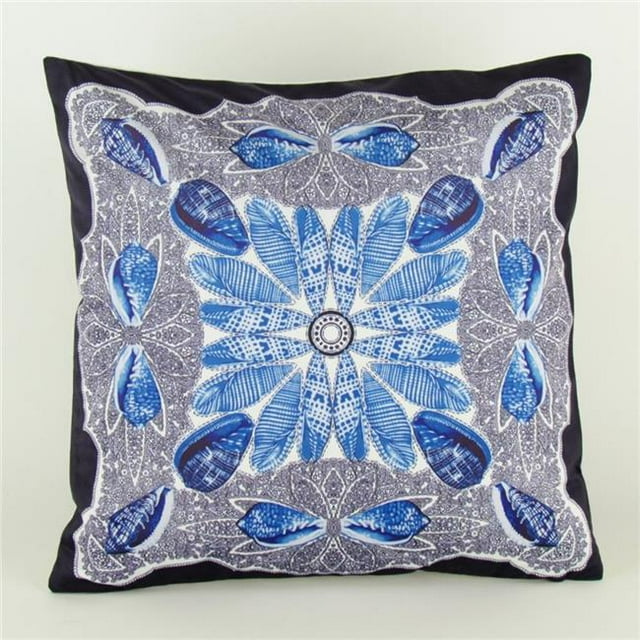Wayborn Home Furnishings 11009D-1 Coussin Décoratif à Impression Numérique 17 x 17 Po - Multicolore