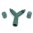 thumbnail image 5 of Novelty Lights Coaxial String Light Y-Connector, Green Weather-Tight 2-Way Splitter for Coax LED Mini & C7 Strings, Indoor/Outdoor Use, 5 of 5
