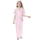 thumbnail image 2 of Pijama Umeyda de satén de seda para mujer, set de pijama, color rosa, rayas, talla XS, 2 of 7