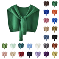 thumbnail image 5 of Women's Fashion Sweater Knitted Knotted Shawl Wraps Cape Tops Blouses (Purple), 5 of 9