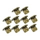 thumbnail image 1 of 10 piezas de bisagras de cierre para gabinete, bisagras de hierro, conector para gabinete, herrajes semi Bronce antiguo, 1 of 9