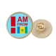 thumbnail image 1 of Soy de San Vicente Granadinas Broche de oro metálico circular, 1 of 3