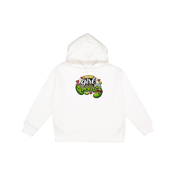 Inktastic Just a Girl Who Loves Pickles Fun Graphic Youth Hoodie Sweatshirt