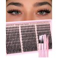 thumbnail image 1 of Kit de extensiones de pestañas Goddvenus Manga Lash Clusters, 300 unidades, 1 of 7