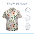 thumbnail image 7 of High Quality Hawaiian Shirts for Men Short Sleeve Aloha Beach Shirt Floral Summer Casual Button Down Shirts Blouses GUICCP, 7 of 7