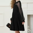thumbnail image 6 of MEZZALL Girls Lace Long Sleeve Solid Color Cute Dress For Ages 6 15 8-9 Relaxed Fit Baby Wear, 6 of 9