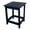 Black, variant on Pemberly Row Adirondack Indoor/Outdoor Square Resin End Table in Black