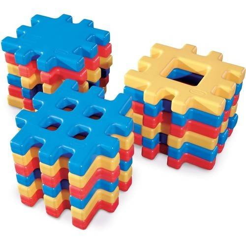 その他 Little Builder 18 piece set Little Tikes Big Waffle 18 Piece Toddler Kid Construction