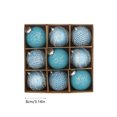 thumbnail image 2 of Nilvkv 8CM Christmas Balls 12PCS Set Christmas Balls Sequins Lace Christmas Decoration Balls Christmas Gift Balls Christmas Tree Decoration, 2 of 6