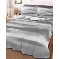 thumbnail image 2 of Quilts King Size, Grey White Ombre Soft Comforter Bedding Set for Bed, Abstract Art Oil Painting Modern Lightweight Quilted Bedspread with Pillow Cover(2 Pieces) for All Season, 96x106 Inch, 2 of 6