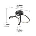 thumbnail image 3 of Artika Loop Modern LED Ceiling Light Fixture Black, 3 of 8