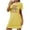 Yellow, variant on ALLLIST Nightgowns for Women Christmas Short Sleeve Sleepwear Round Neck Black Casual Chemises Nightgowns for Ladies