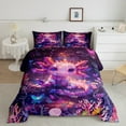 thumbnail image 2 of Erosebridal Cute Axolotl Comforter Set King Size Ocean Sealife Bedding Set Sea Underwater World Comforter Cartoon Salamander Kawaii Reptile Animal Quilt Set, 2 of 7