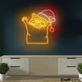 thumbnail image 2 of Craftnamesign Racoon Xmas Neon Light Up Wall Art, Animal LED Sign For Christmas Decor, 2 of 5