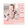 thumbnail image 2 of 2pcs Black & White Soft Baby Rattle, High Contrast Pp Sand Ball & Dumbbell Shape, 0-3 Months Newborn Toy, 0-6 Months Baby Toy, 0 3 6 12 Months Baby To, 2 of 5
