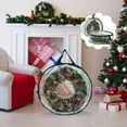 thumbnail image 5 of 30 Inch Clear Christmas Wreath Storage Bag | Transparent Plastic Holiday Decor Organizer | Large Round Container for Floral Wreaths & Seasonal Decorations, 5 of 7