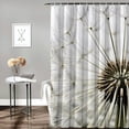 thumbnail image 2 of PRATYUS Dandelion Shower Curtain Waterproof Bath Curtain with Hooks Kids Bathroom Decor Polyester Fiber Bathroom Shower Curtain for Bathroom Decoration with Hooks 69"x72, 2 of 7