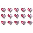 thumbnail image 1 of 15 piezas de uñas grandes de aleación de plata 3D, selección multicolor, marco de metal para uñas, imitación de piedras preciosas grandes, gemas de cristal, arte de uñas con diamantes, 1 of 5