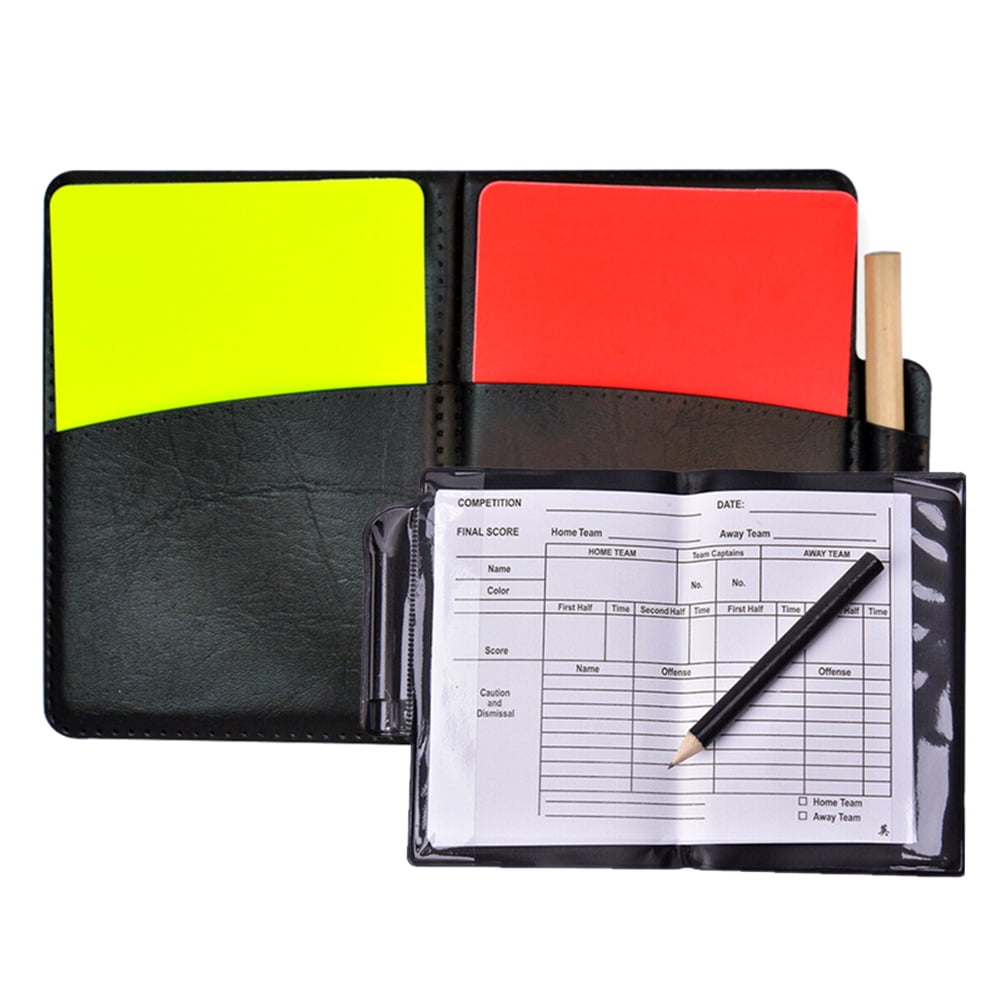 Sports Football Warning Cards Red Referee  Card Yellow Card Equipment 8C 