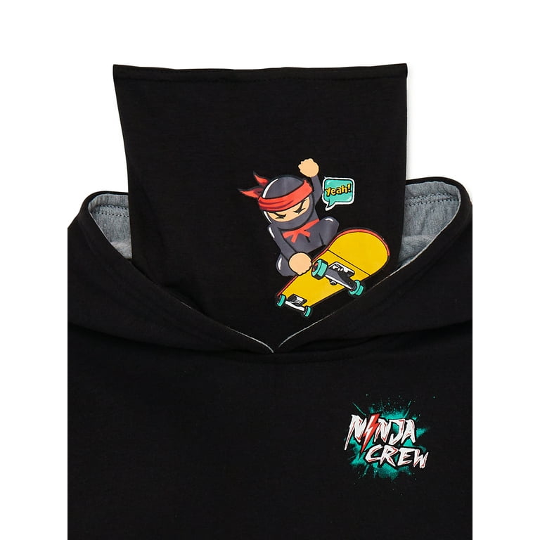 365 Kids From Garanimals Boys Ninja Hoodie, Sizes 4-10 365 Kids From Garanimals Boys Ninja Hoodie, Sizes 4-10