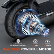 5TH WHEEL LB26 Peak 750W Motor Electric Scooter for Adults with Seat and Carry Basket, 36V 7.8Ah 20Miles Range & 20Mph, 12 Foldable E Scooter for Commuting, UL 2272