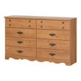 thumbnail image 5 of South Shore Prairie 8-Drawer Double Dresser, Country Pine, 5 of 9