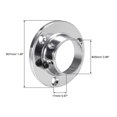 thumbnail image 2 of Unique Bargains Closet Wardrobe Rod Flange, 25mm/1inch Dia, Socket Bracket Support Holder for Pipe 6 Pcs, 2 of 4