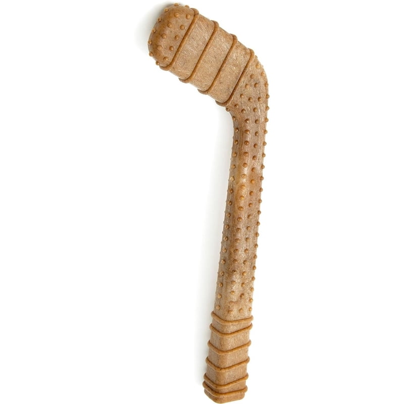 Long Lasting 12" Hockey Stick Dog Chew Toy, Non-Toxic Pet Safe Power Bone for Aggressive Chewers, Ideal for Dental Care & All Life Stages