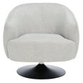 thumbnail image 2 of Safavieh Ezro Modern Wood and Fabric Dining Arm Chairs, Light Gray, 2 of 6