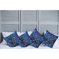 thumbnail image 2 of Ambesonne Blue Throw Pillow Cover 4 Pack, Grunge Space Theme Art, 18", Pale Blue Dark Blue, 2 of 5