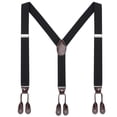 thumbnail image 2 of Mens Button End Suspenders Y-Back Adjustable Suspenders for, 2 of 6