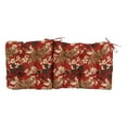 thumbnail image 4 of Blazing Needles 18-inch by 38-inch Spun Polyester Patterned Outdoor Tufted Chair Cushion, 4 of 5