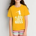 thumbnail image 6 of Floss Like A Boss - Flossin Dance Funny Emote Youth T Shirt - Large - Gold, 6 of 6