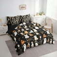 thumbnail image 3 of Manfei Pet Dogs Lover 7-Piece Twin Bedding Sets,Dachshund Golden Retriever Bedding Comforter Set,Lovely Puppy Paws Sheet Sets For Girls Boys,Breathable Bedroom Decor Reversible, 3 of 8