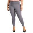thumbnail image 1 of Inc International Concepts Womens Plus Size Compression Leggings, Gray, 3X, 1 of 1