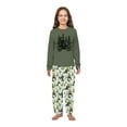 thumbnail image 4 of Bigfoot Motocross Matching Christmas Pajamas With Pockets, Sasquatch Green Pajama Set, Size NB to Men 6XL, 4 of 7
