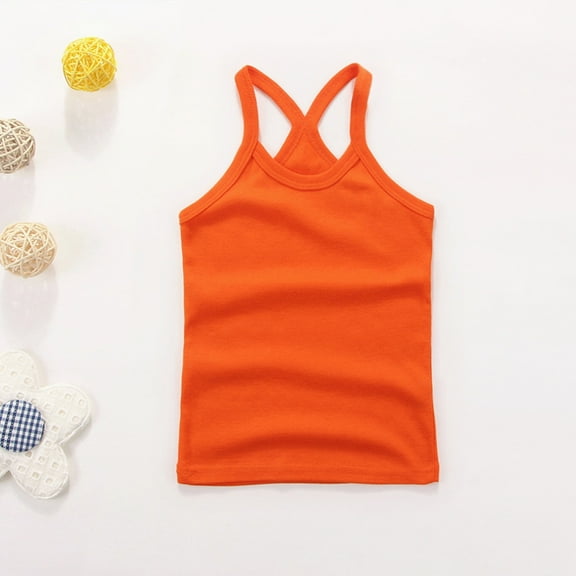 Boy Clothes Short Sleeve Shirt Trendy Orange Summer T-Shirts 9-12 Years Girls Shirts