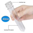 thumbnail image 4 of 30 PCS 40ML Plastic Test Tubes with Screw Caps Reusable Transparent Container Tubes Transparent Tes, 4 of 5