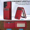 thumbnail image 2 of Allytechgroup Case for Samsung Galaxy S21 Ultra, 2 In 1 Wallet Stand Case with Detachable Card Holder Support Wireless Charging Shockproof Magnetic Back Cover for Samsung Galaxy S21 Ultra, Red, 2 of 13